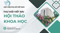 Thư Mời Viết Bài Hội Thảo Khoa Học Quốc Gia 2024